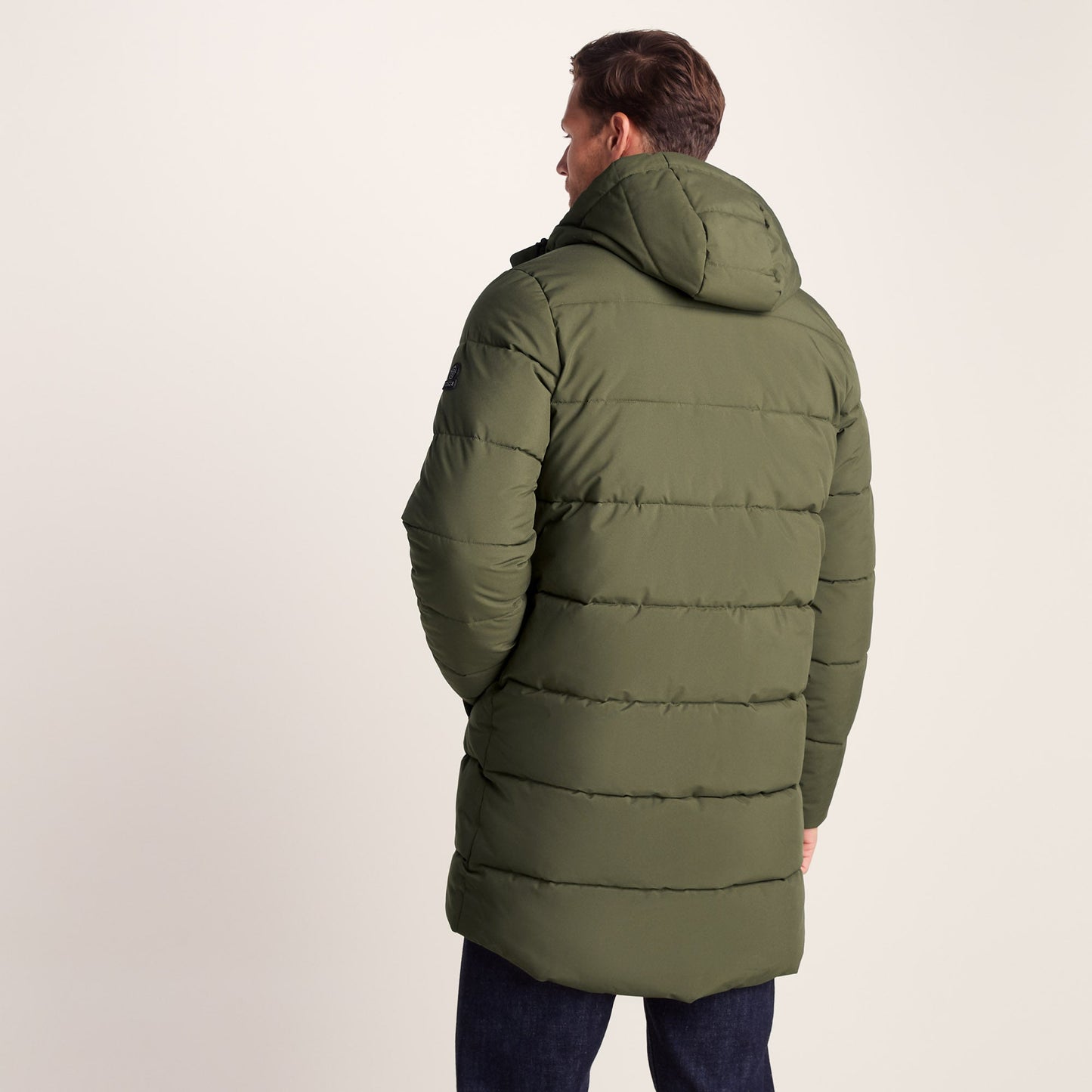 Preece Mens Long Shower Resistant Insulated Jacket - Khaki