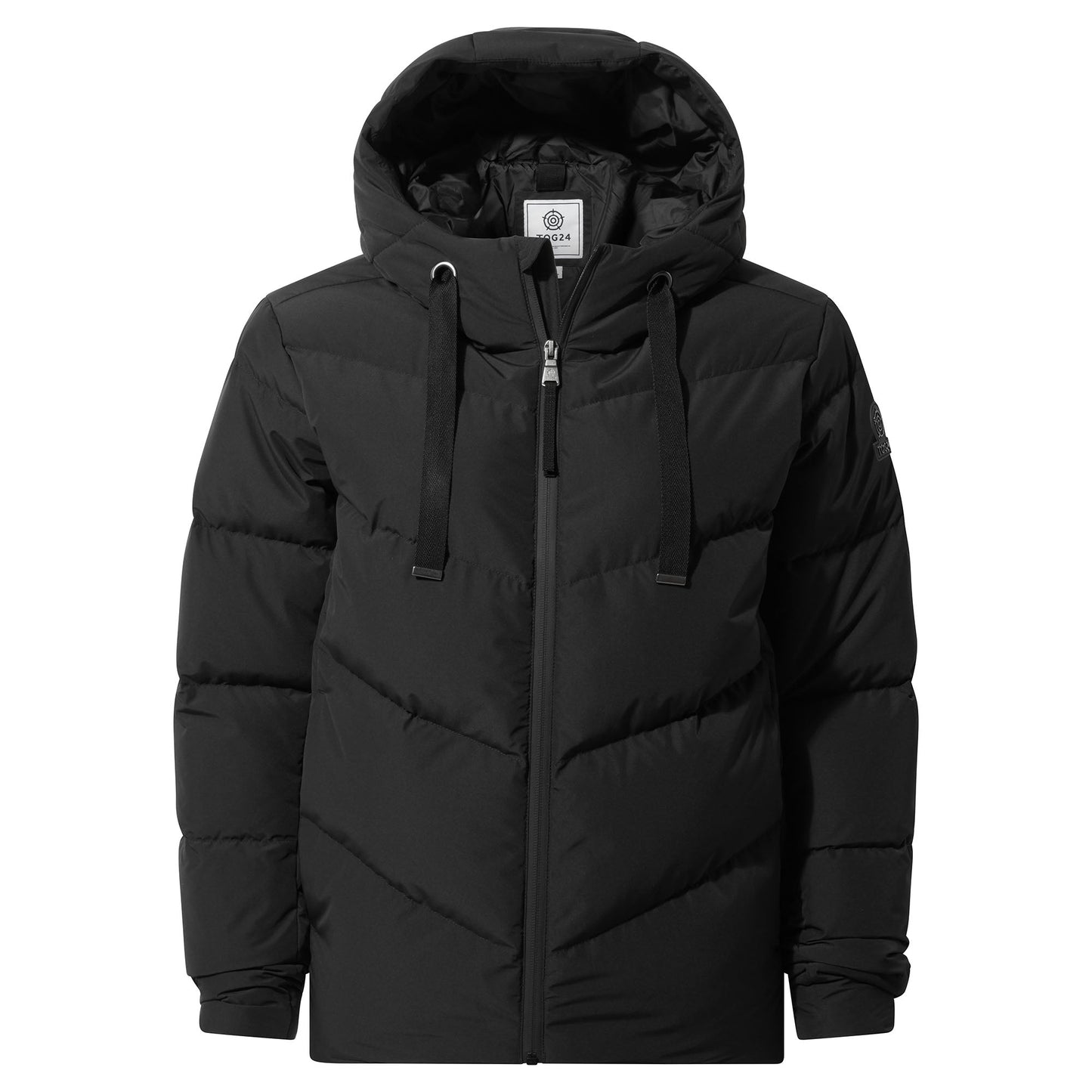 Raleigh Luxe Womens Shower Resistant Down Insulated Jacket - Black