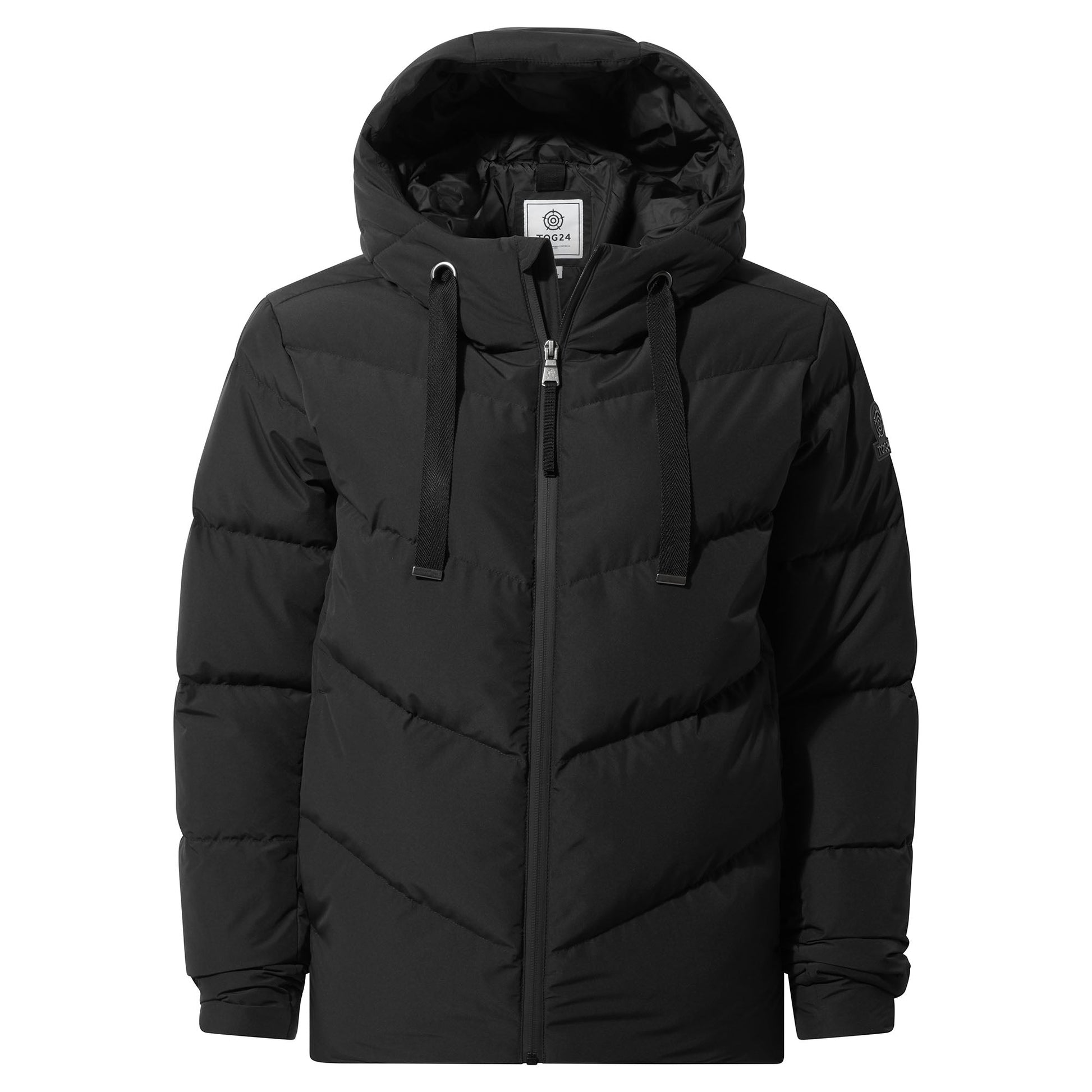 Raleigh Luxe Womens Shower Resistant Down Insulated Jacket - Black