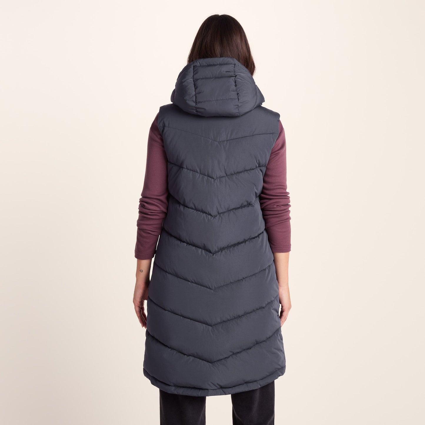 Ranskill Womens Long Insulated Gilet - Washed Blue
