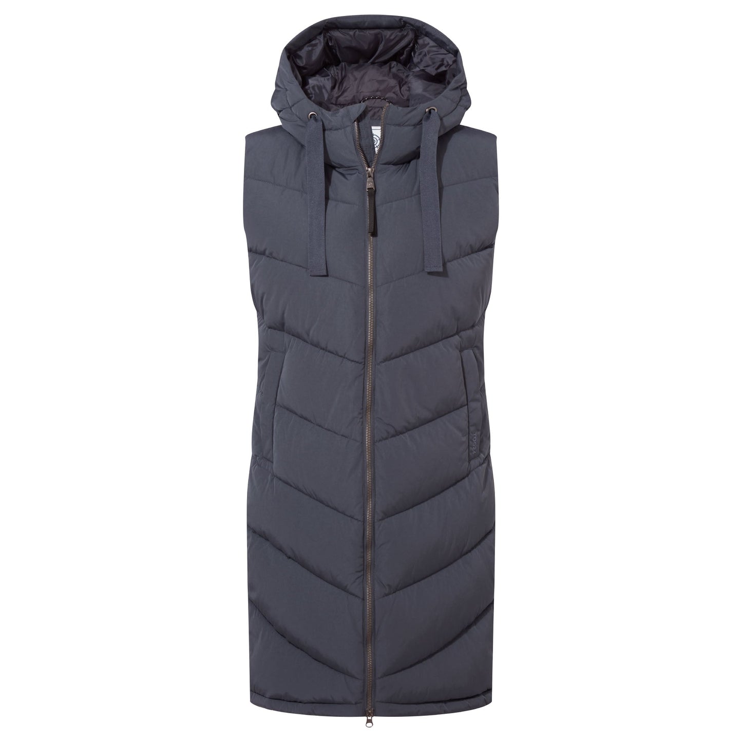 Ranskill Womens Long Insulated Gilet - Washed Blue