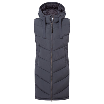 Ranskill Womens Long Insulated Gilet - Washed Blue