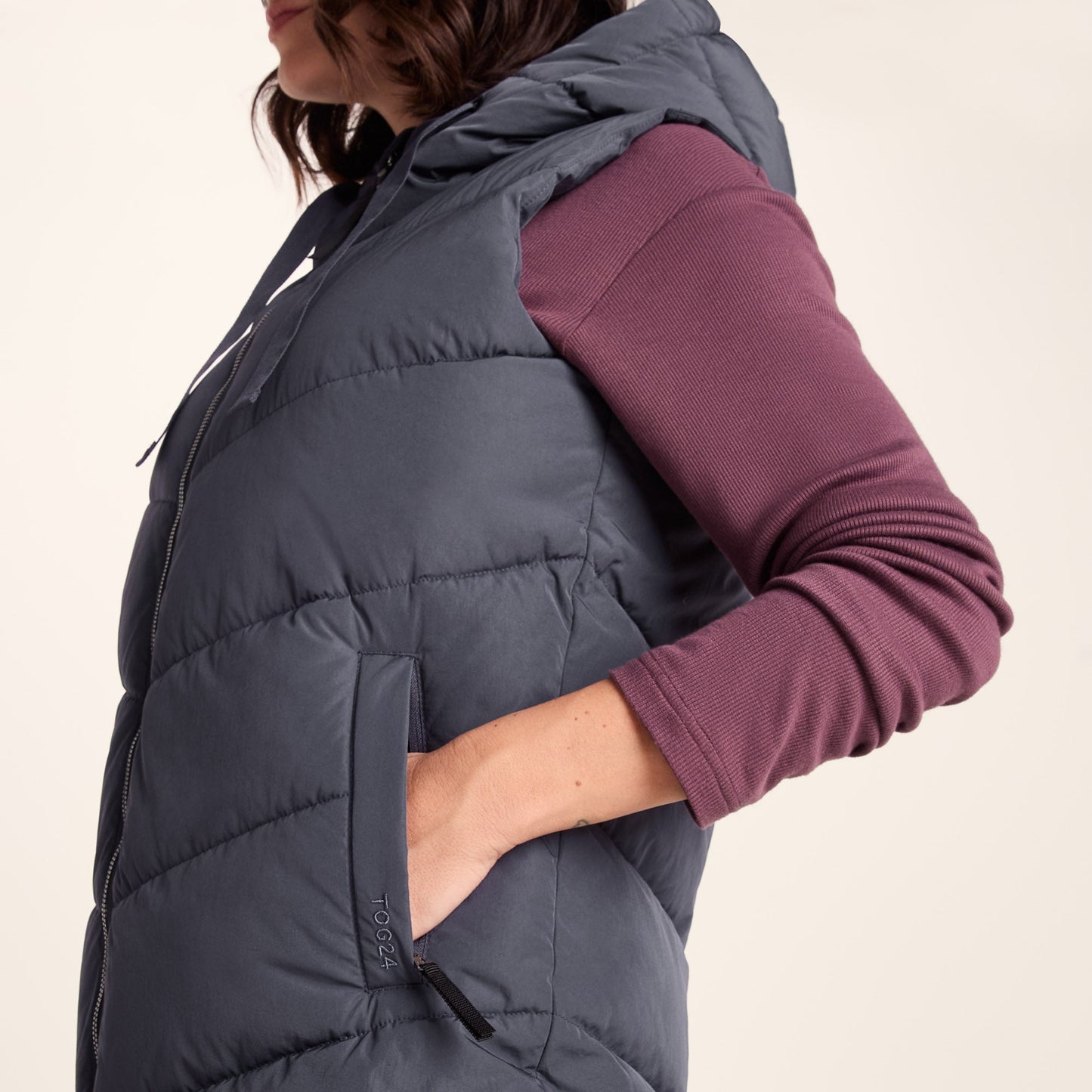 Ranskill Womens Long Insulated Gilet - Washed Blue