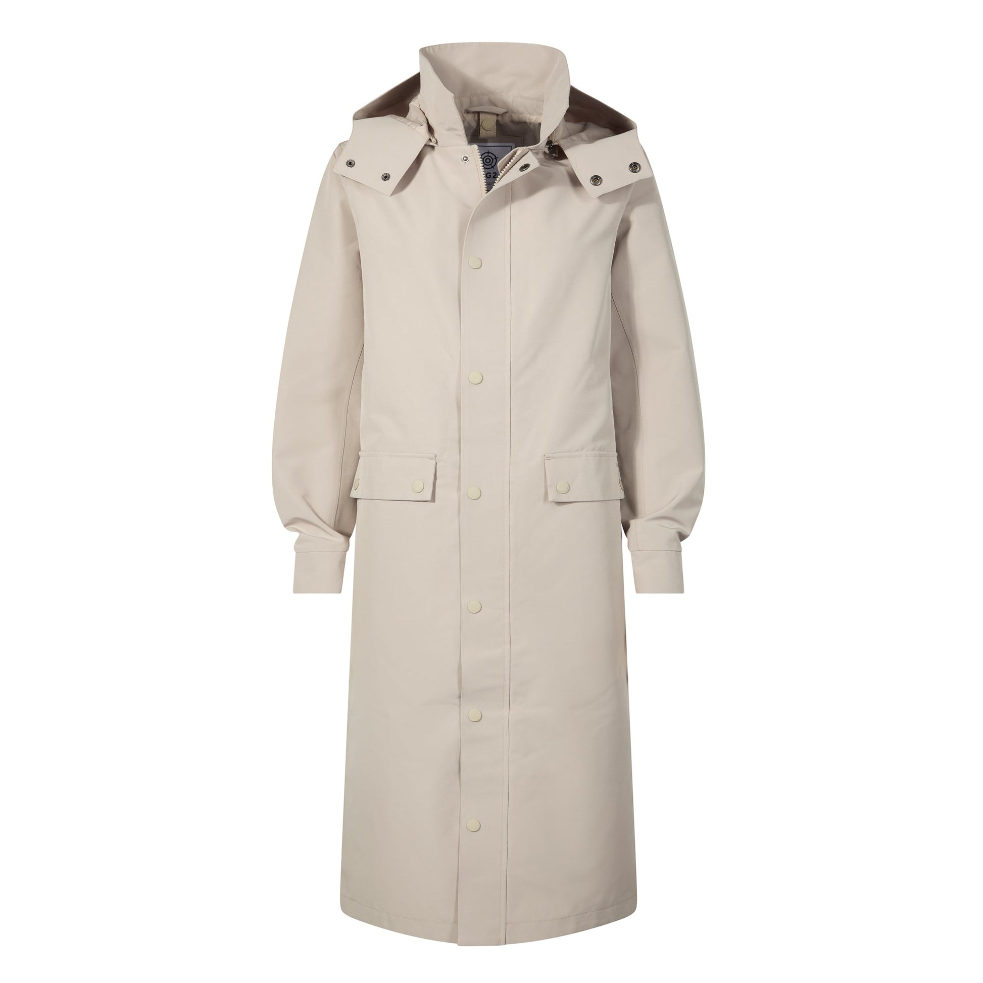 Remi Womens Classic Waterproof Car Coat - Cool Beige