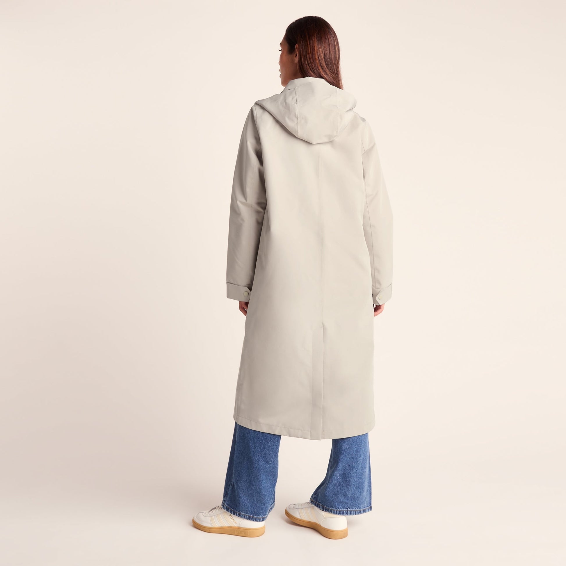 Remi Womens Classic Waterproof Car Coat - Cool Beige
