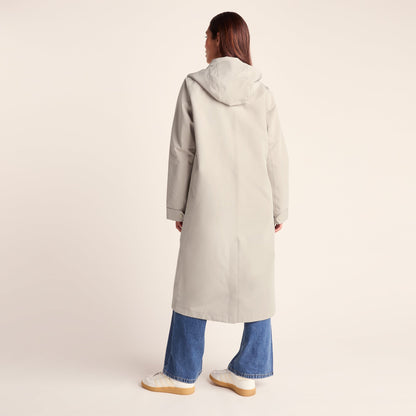 Remi Womens Classic Waterproof Car Coat - Cool Beige