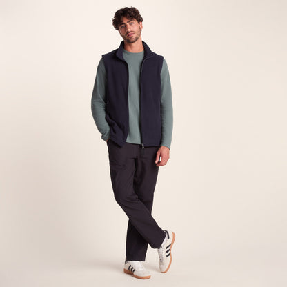Revive Mens Fleece Gilet - Dark Indigo