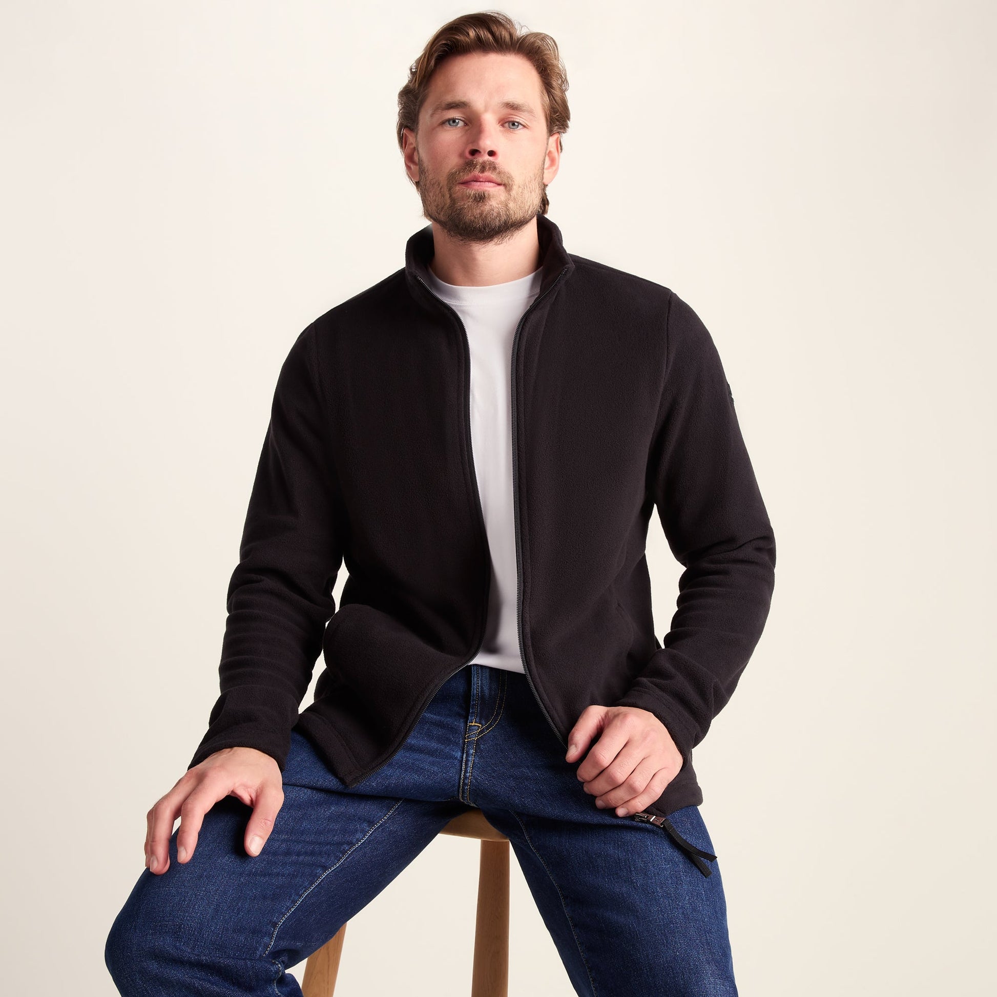 Revive Mens Fleece Jacket - Black