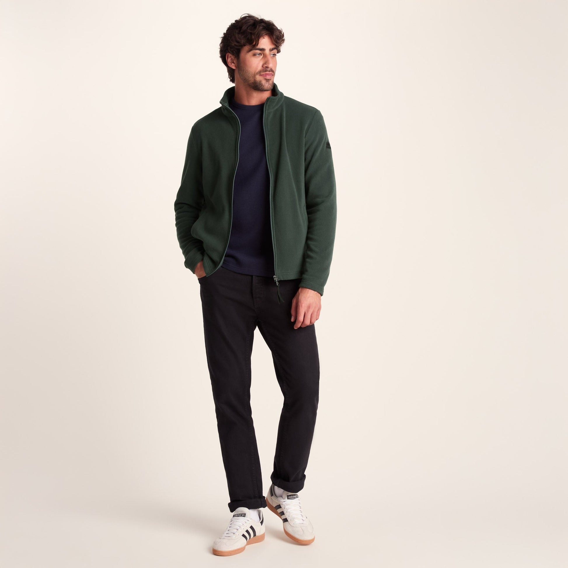 Revive Mens Fleece Jacket - Racing Green