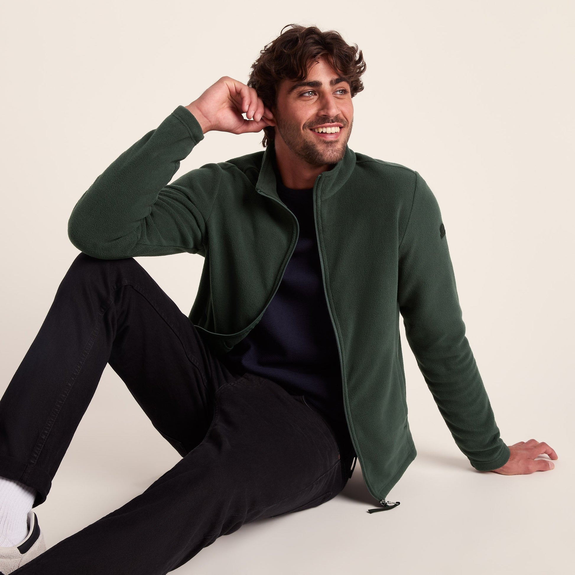 Revive Mens Fleece Jacket - Racing Green