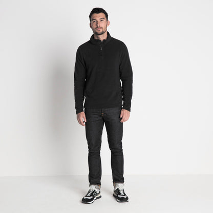 Revive Mens Quarter Zip Fleece - Black