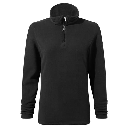 Revive Womens Quarter Zip Fleece - Black