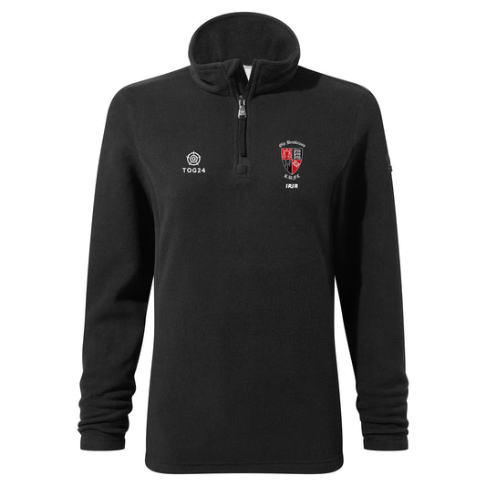 Old Brodleians Womens - Revive Quarter Zip Fleece Black