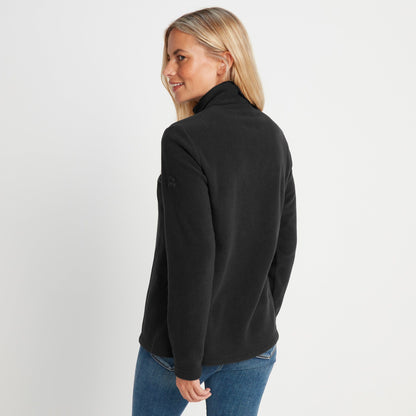 Revive Womens Quarter Zip Fleece - Black