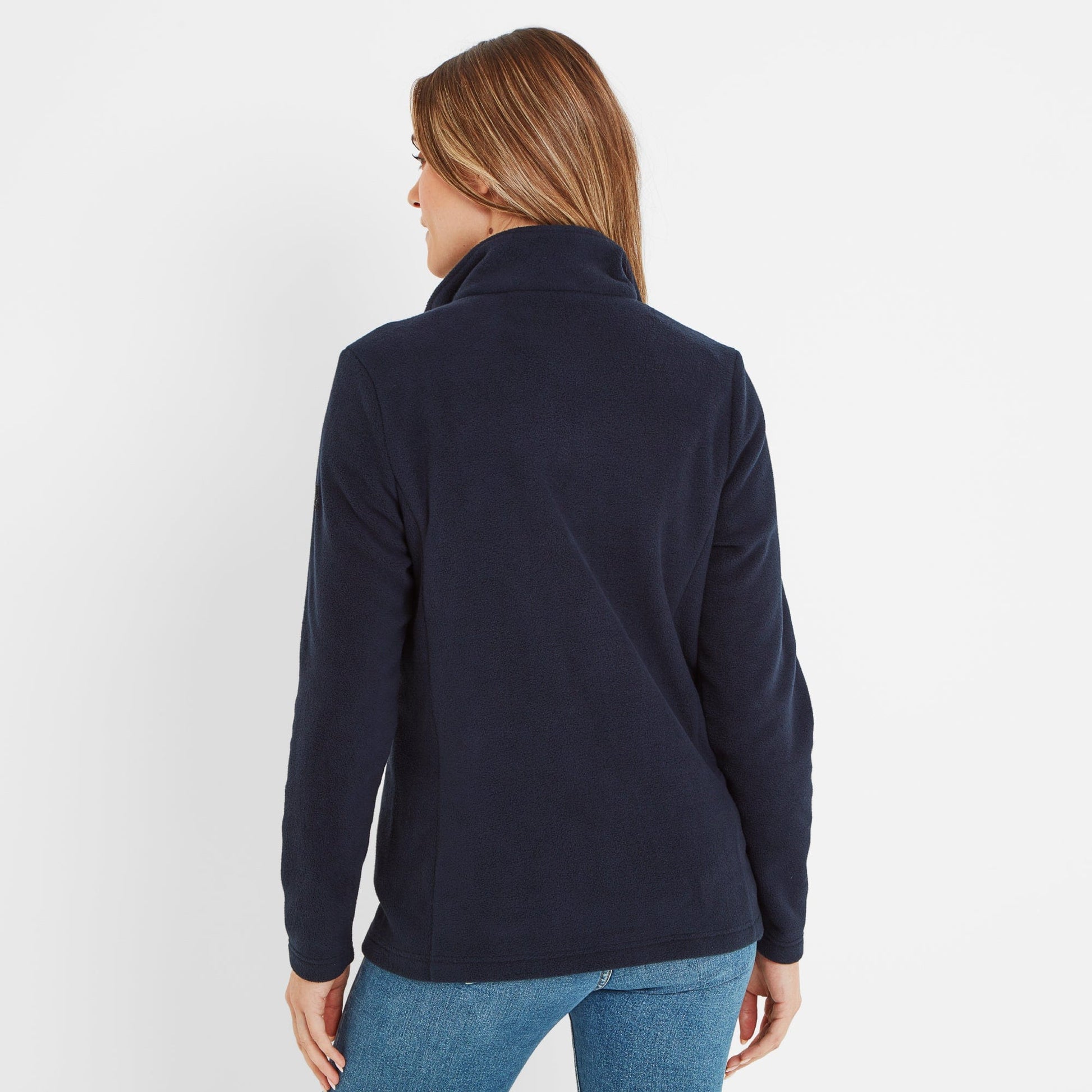 Revive Womens Quarter Zip Fleece - Dark Indigo