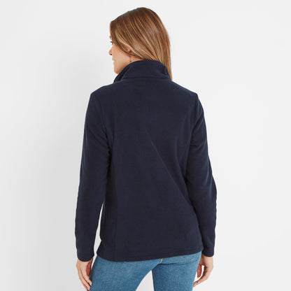 Revive Womens Quarter Zip Fleece - Dark Indigo