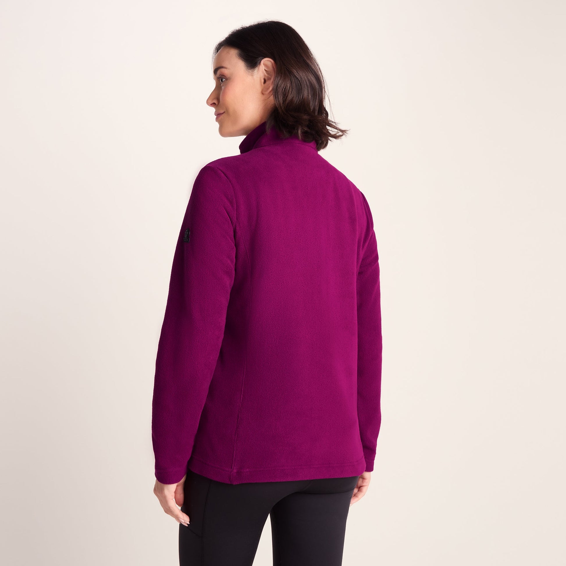 Revive Womens Quarter Zip Fleece - Purple Berry