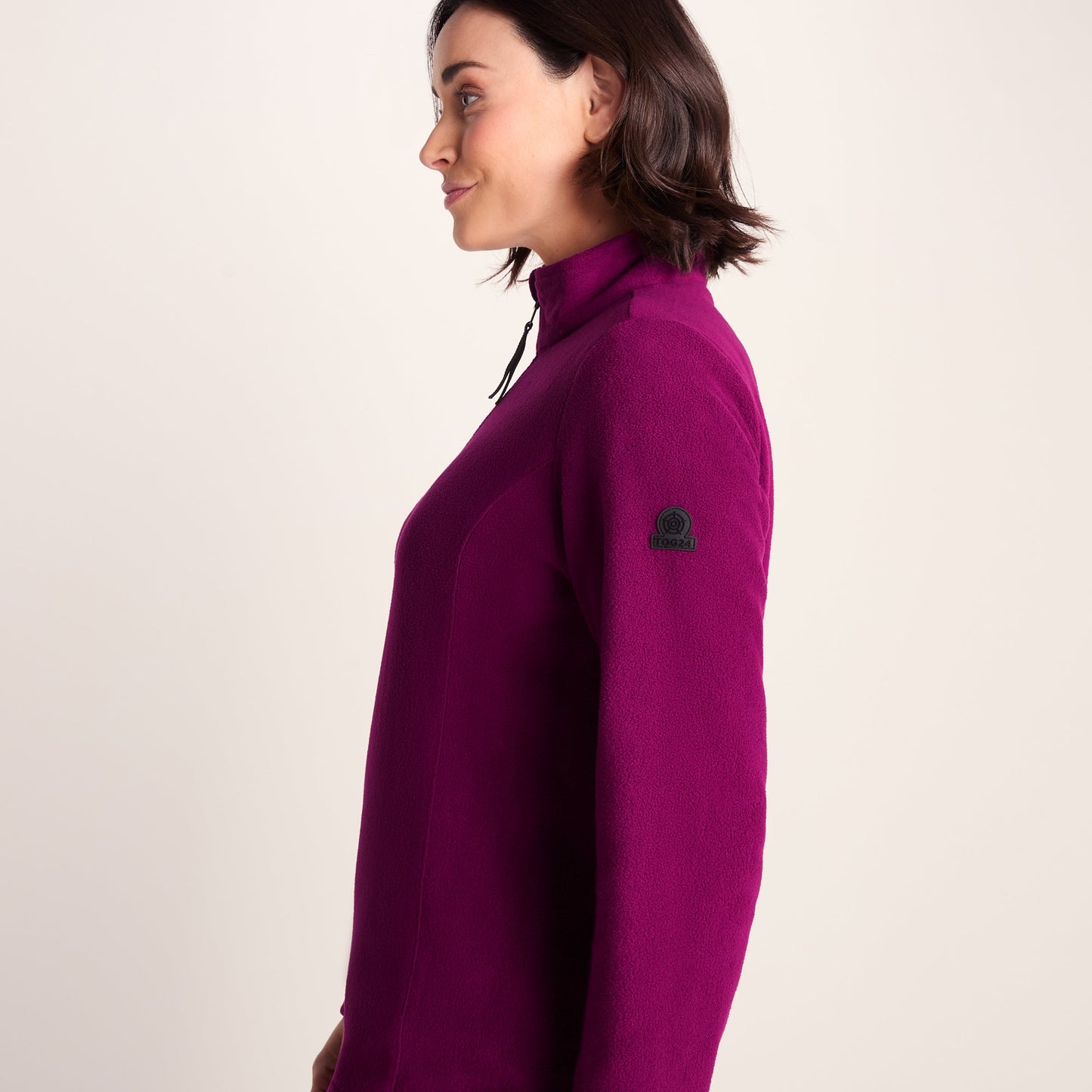Revive Womens Quarter Zip Fleece - Purple Berry