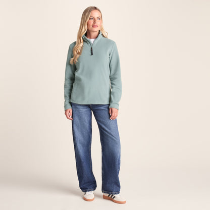 Revive Womens Quarter Zip Fleece - Smokey Teal