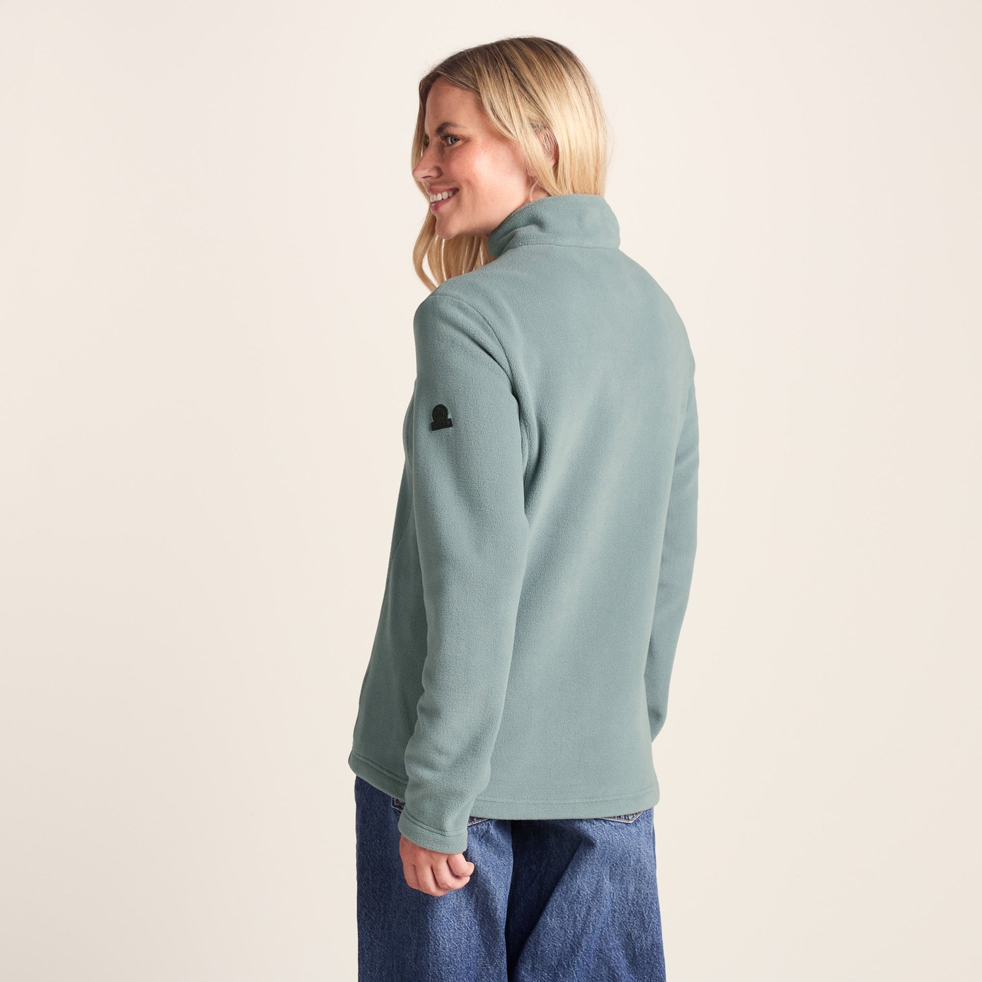 Revive Womens Quarter Zip Fleece - Smokey Teal