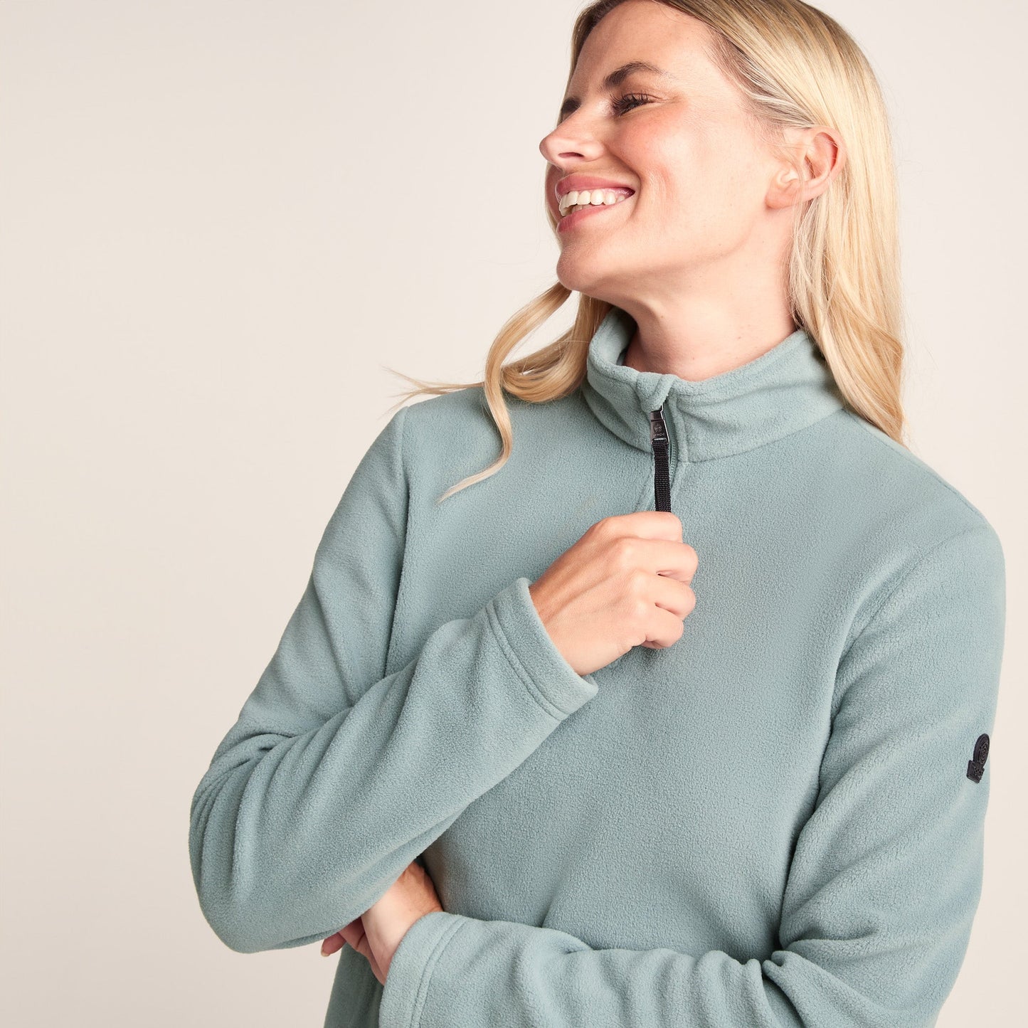 Revive Womens Quarter Zip Fleece - Smokey Teal