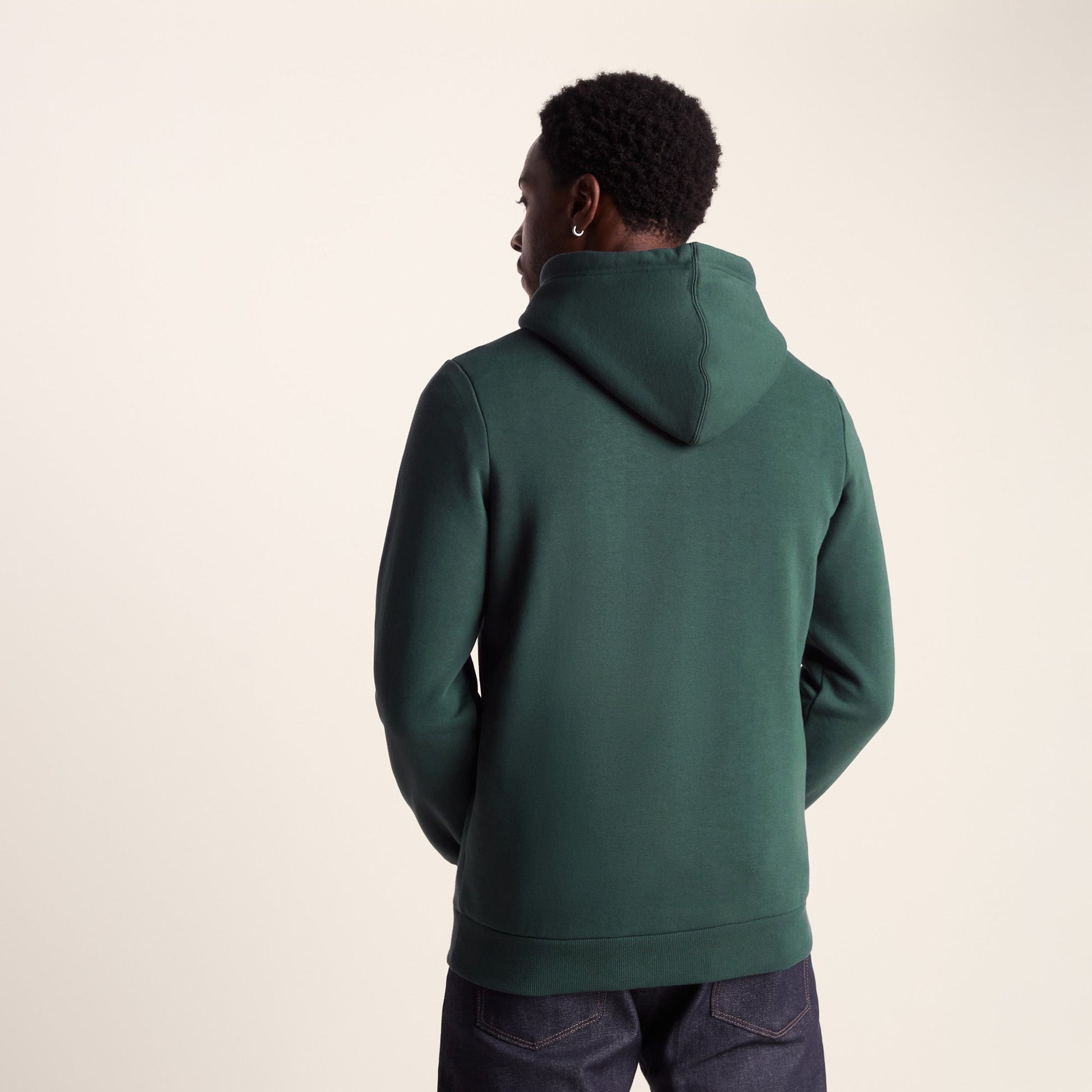 Rinson Mens Supersoft Hoody  - Racing Green