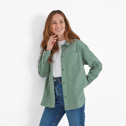 Risna Womens Shacket - Light Forest