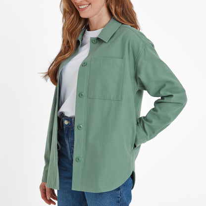 Risna Womens Shacket - Light Forest