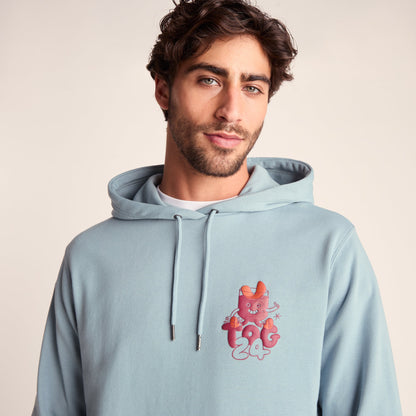 Riverton Mens Relaxed Fit Supersoft Hattie Clark Hoody - Summer Sky