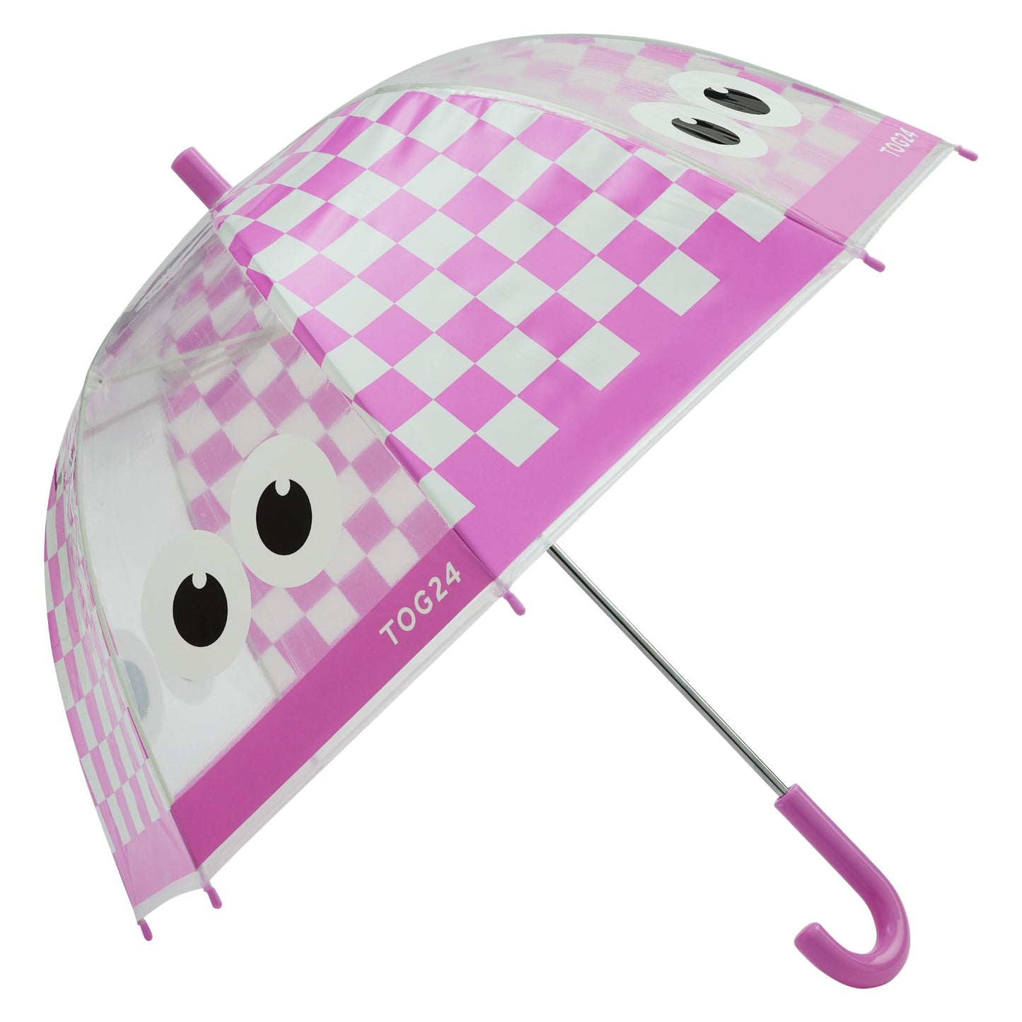 Romney Kids Shaun the Sheep Umbrella - Pink White Checkerboard