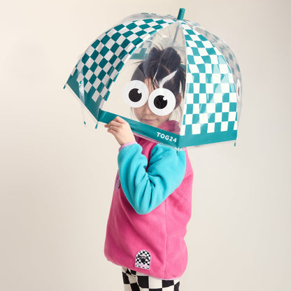 Romney Kids Shaun the Sheep Umbrella - Spearmint Checkerboard