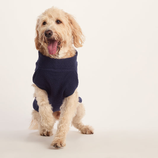 Rover Sherpa Dog Coat XL - Oxford Blue
