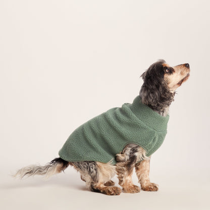 Rover Sherpa Dog Coat M - Light Forest