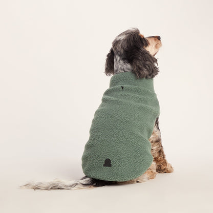 Rover Sherpa Dog Coat M - Light Forest