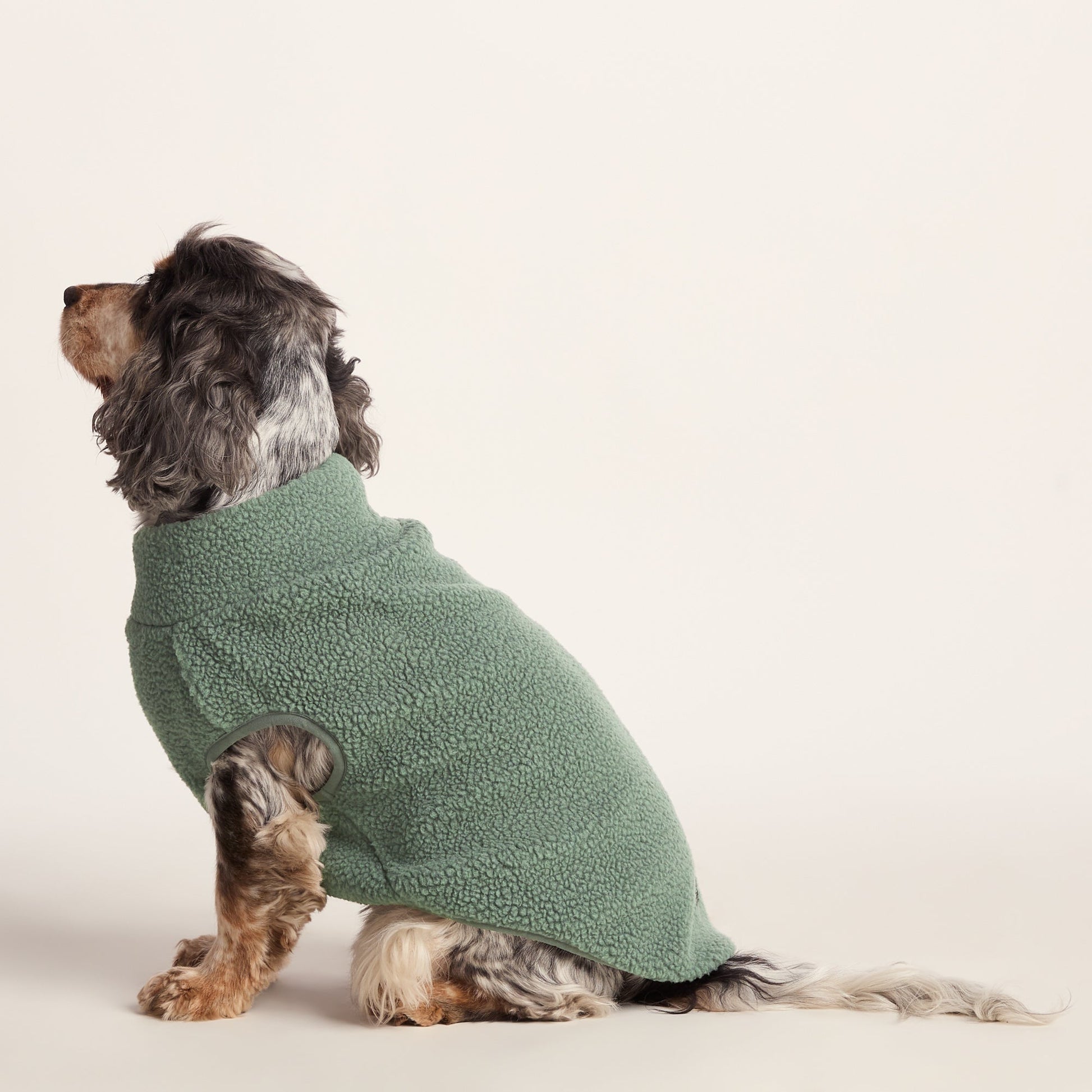 Rover Sherpa Dog Coat M - Light Forest