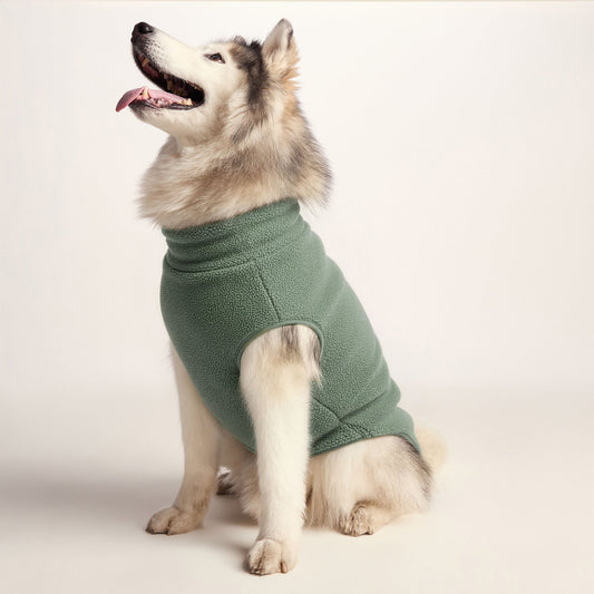 Rover Sherpa Dog Coat L - Light Forest