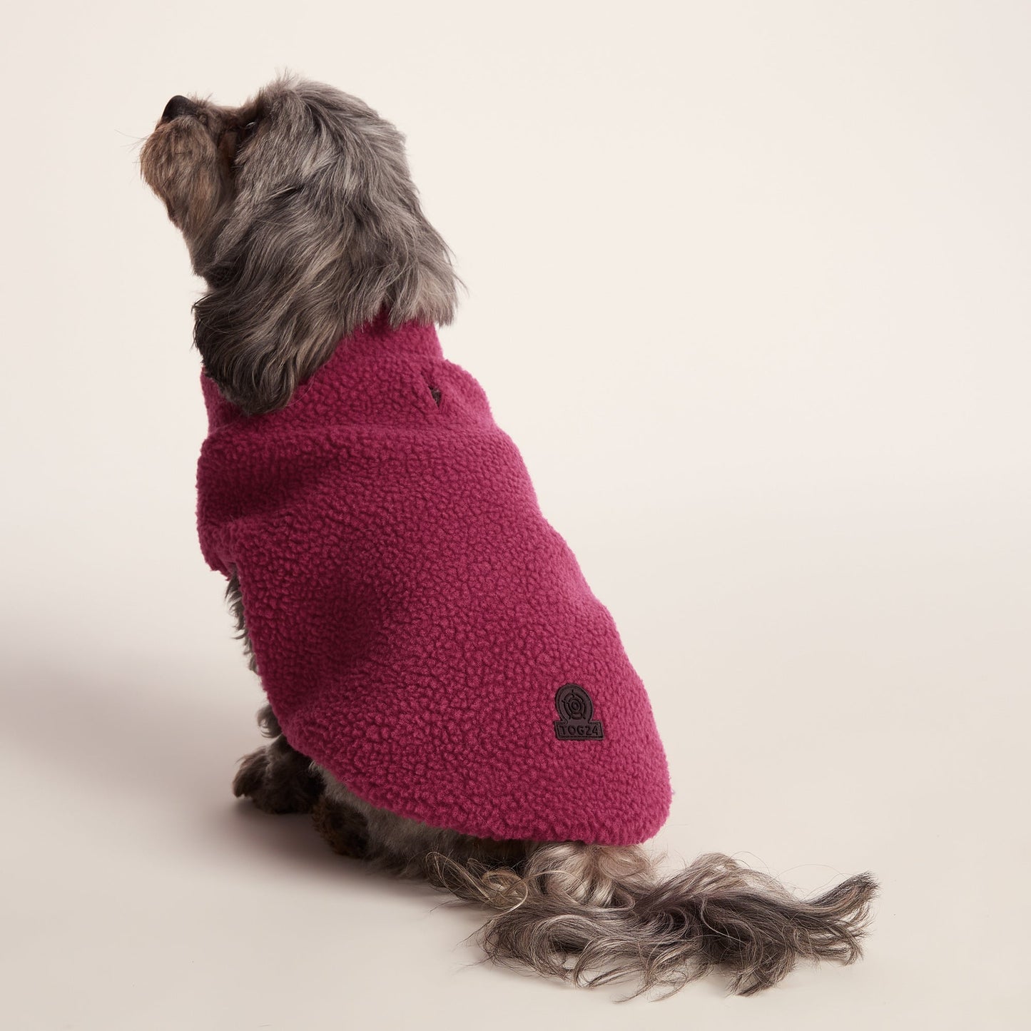 Rover Sherpa Dog Coat XS - Washed Burgundy