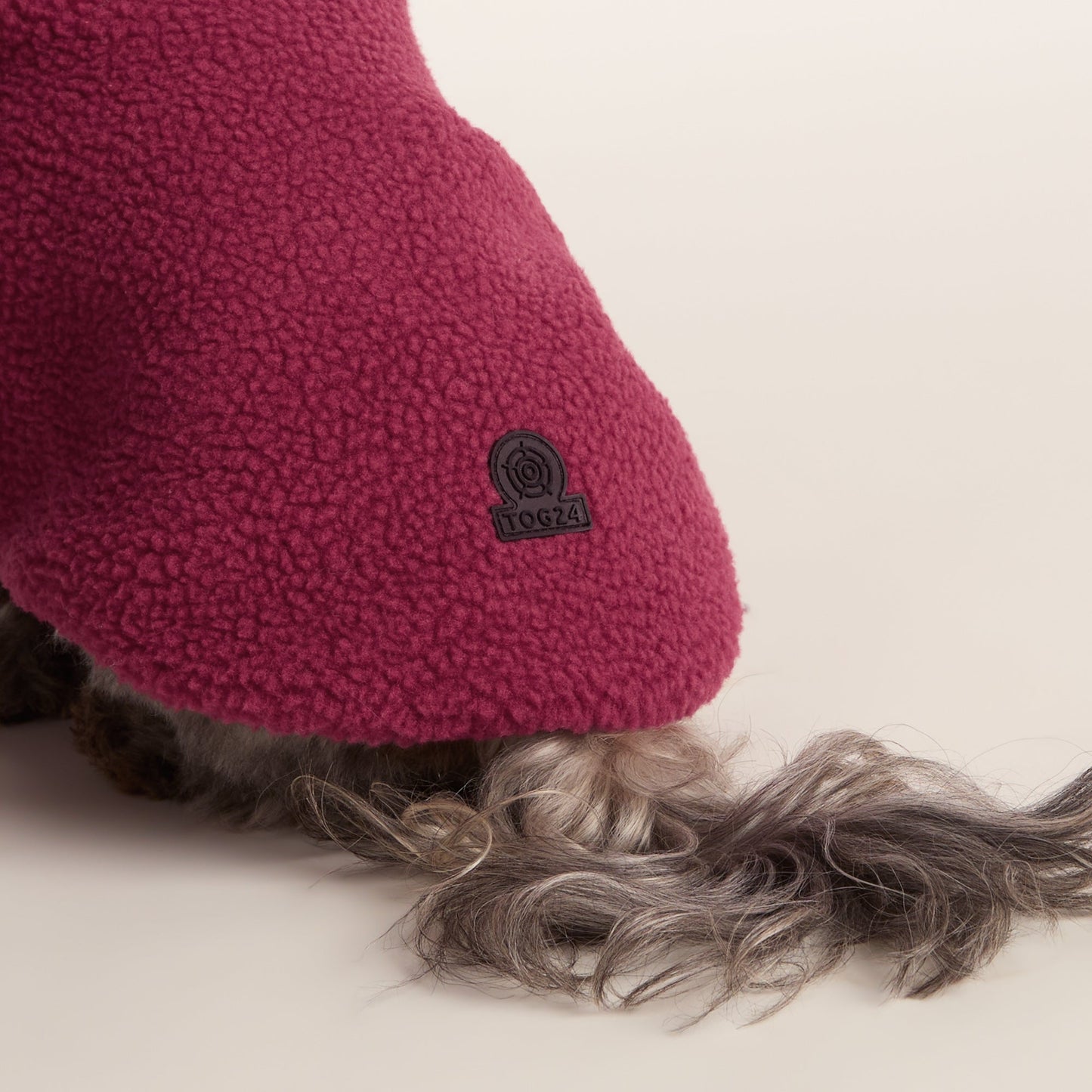 Rover Sherpa Dog Coat XS - Washed Burgundy