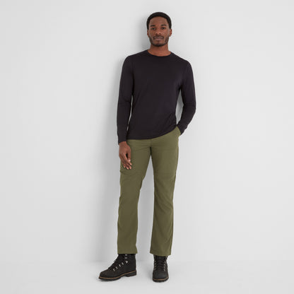 Rowland Mens Performance Trousers Short Leg - Khaki