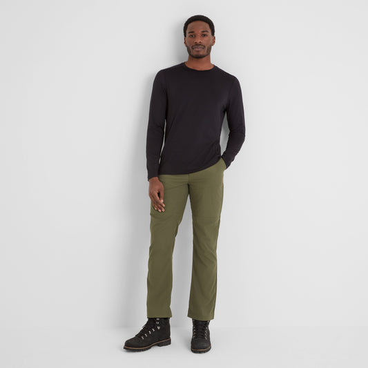 Rowland Mens Performance Trousers Short Leg - Khaki
