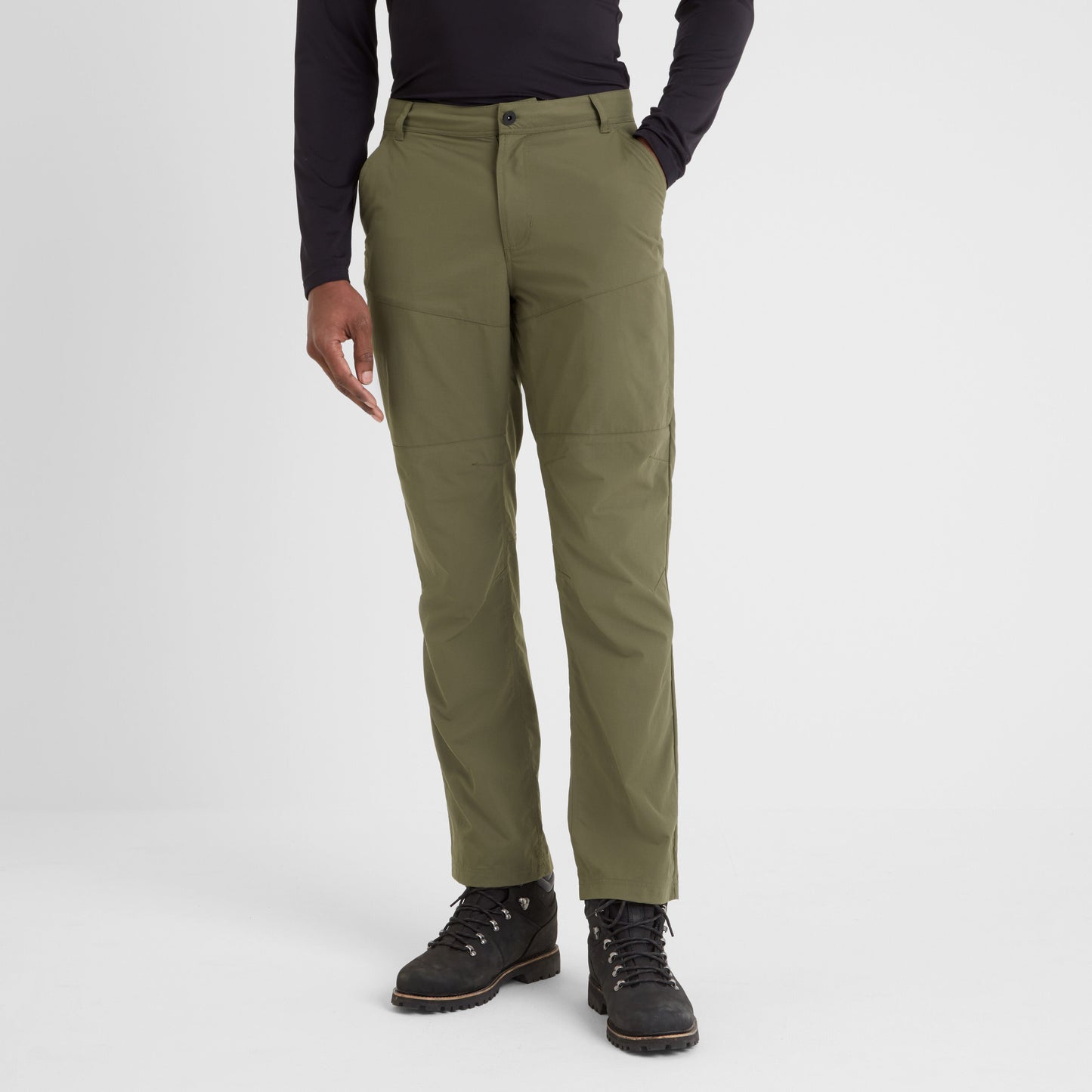 Rowland Mens Performance Trousers Short Leg - Khaki