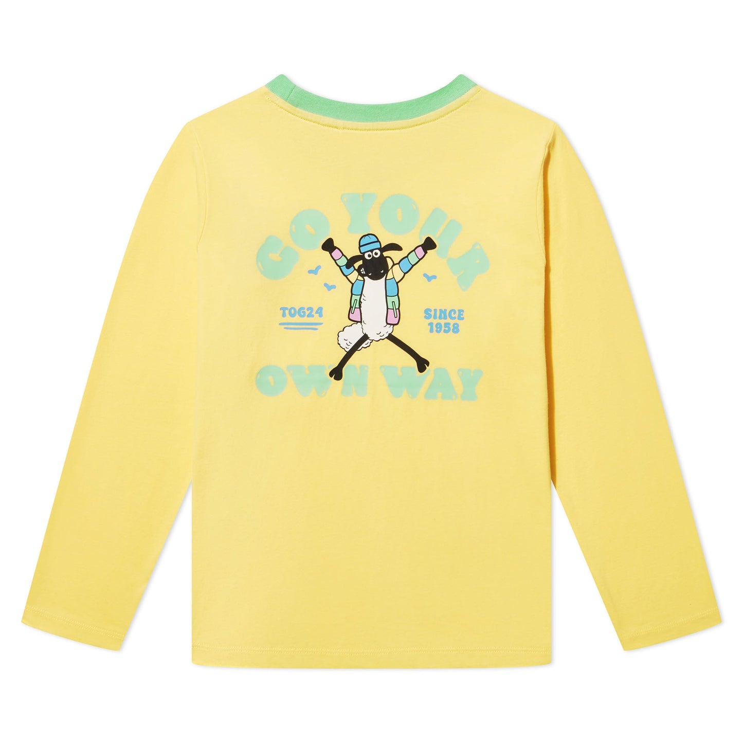Ryeland Kids Shaun the Sheep T-Shirt LS - Sunshine Yellow