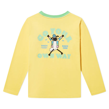 Ryeland Kids Shaun the Sheep T-Shirt LS - Sunshine Yellow