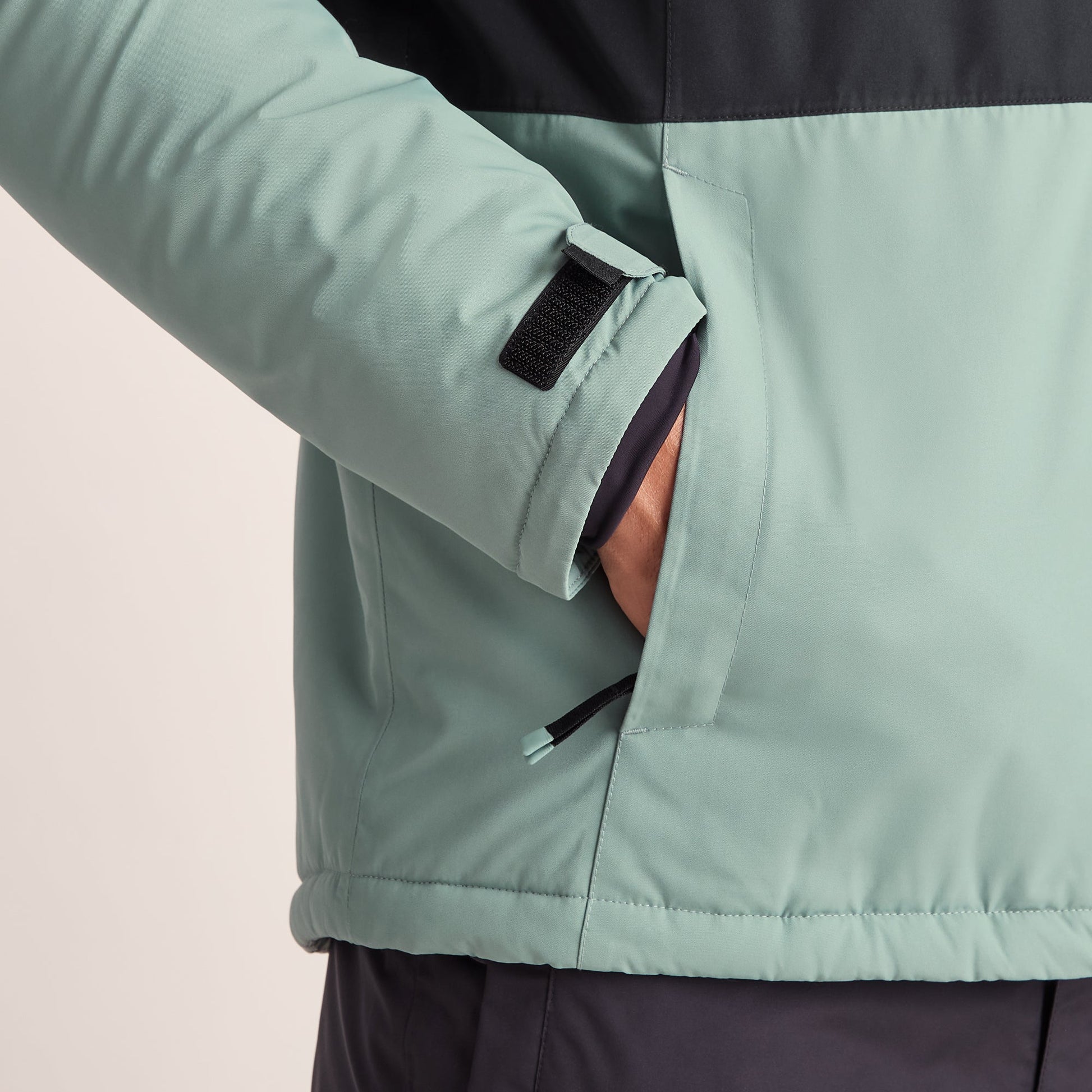 Samoens Mens Waterproof Ski Jacket - Steel Teal/Black