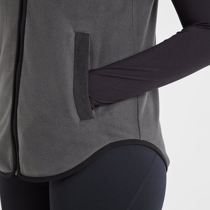 Sarel Womens Colour Block Fleece Gilet - Washed Black/Black