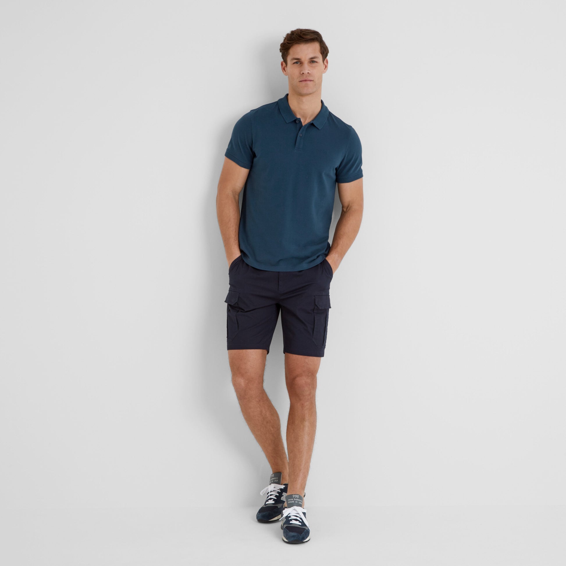 Saul Mens Polo Shirt - Inky Blue