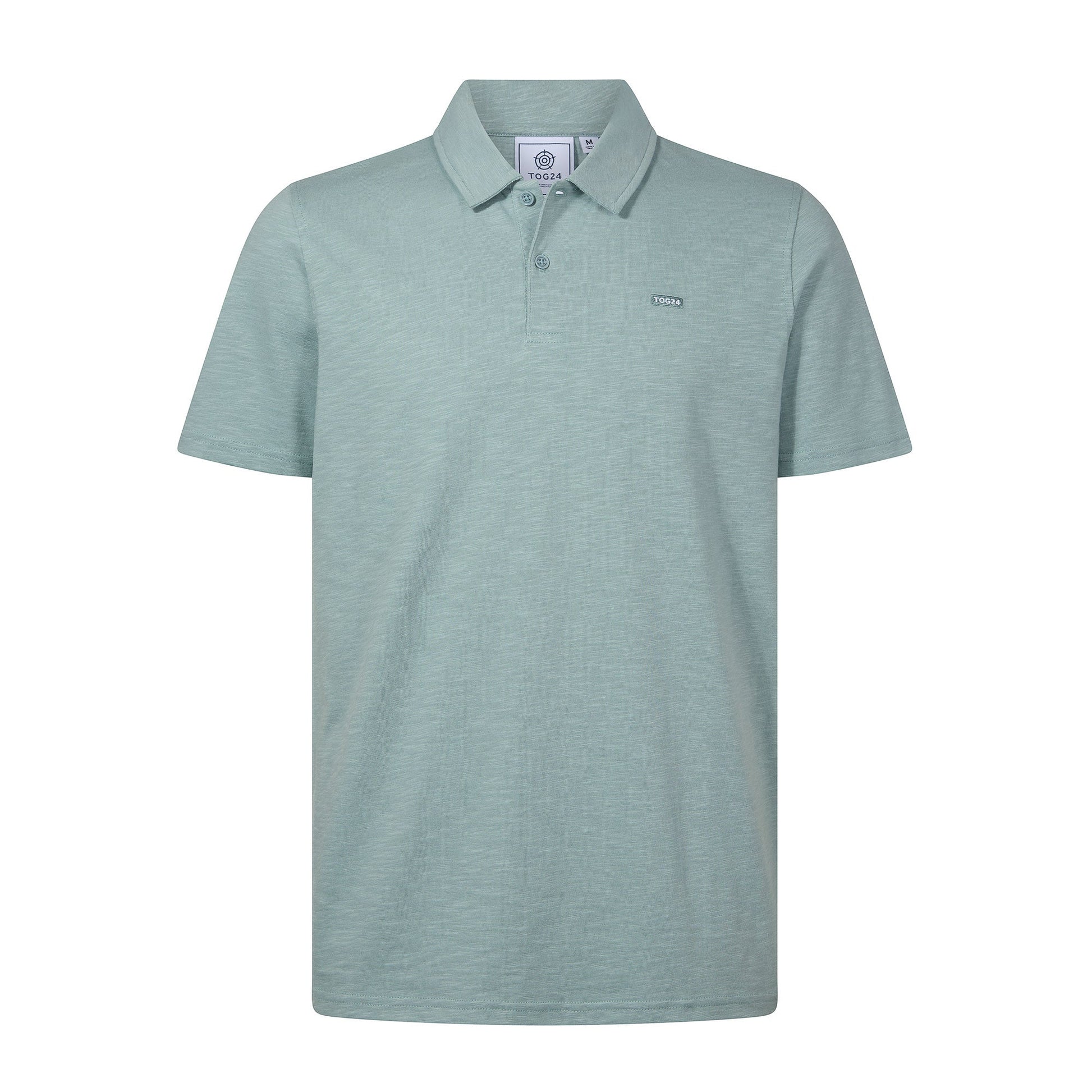 Sawyer Mens 100% Cotton Jersey Polo Shirt - Summer Sky