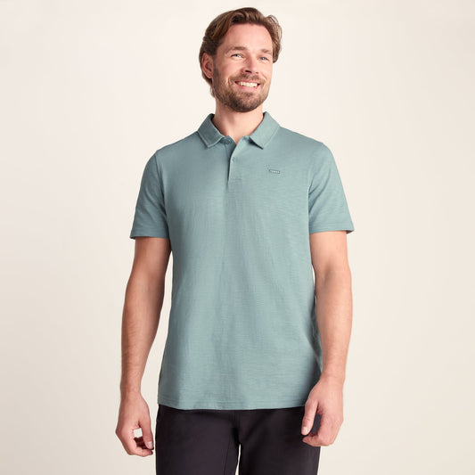 Sawyer Mens 100% Cotton Jersey Polo Shirt - Summer Sky
