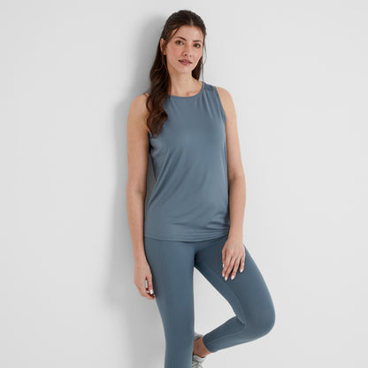 Sayley Womens Performance Vest - Blue Dolphin