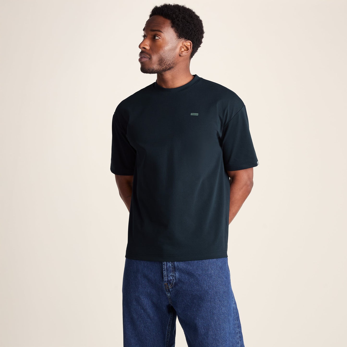 Shed Mens Premium Supersoft Relaxed Fit T-Shirt - Dark Indigo